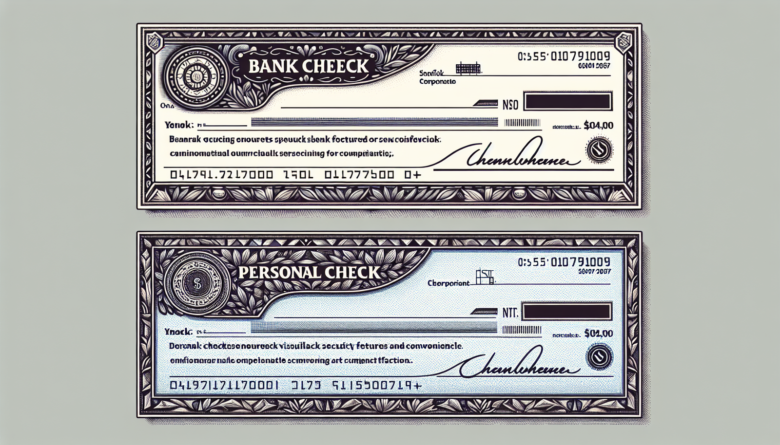 Bank Check Vs Personal Check
